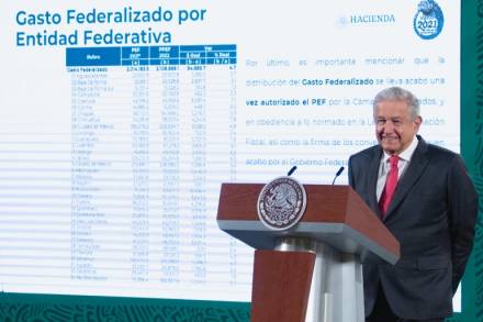 Estados y municipios reciben recursos conforme a la ley y sin demora,  tendrán aumento presupuestal en 2022: AMLO