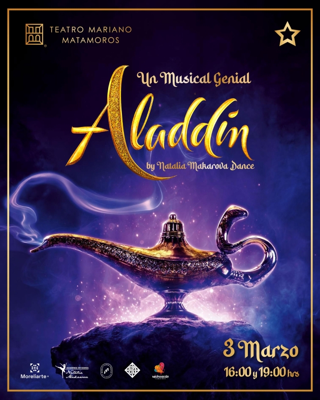 ALADDÍN: UN MUSICAL GENIAL PROXIMAMENTE EN EL TEATRO MATAMOROS 