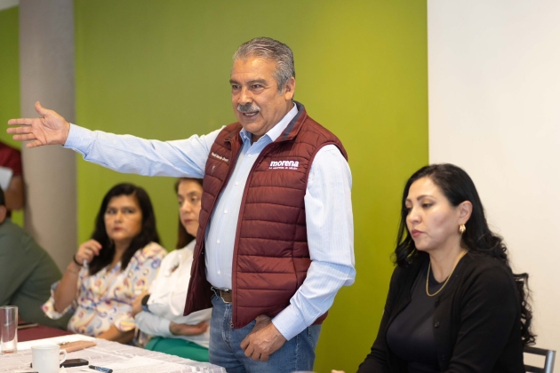 Acuerda Morón con sindicalismo michoacano trabajar por consolidación de la 4T 