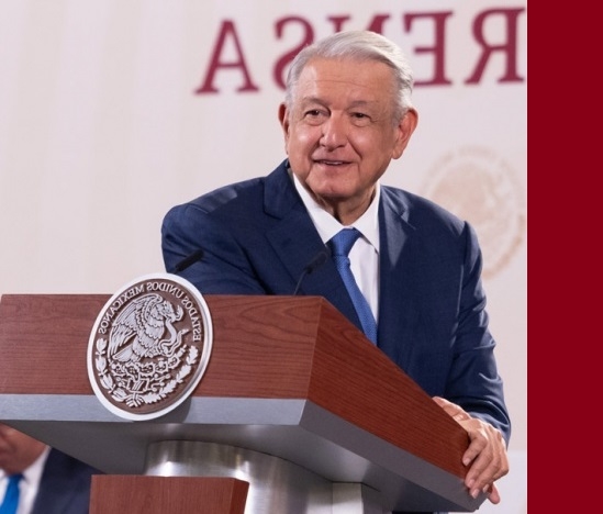 AMLO  celebra retiro de boyas en el río Bravo; México merece respeto afirma 