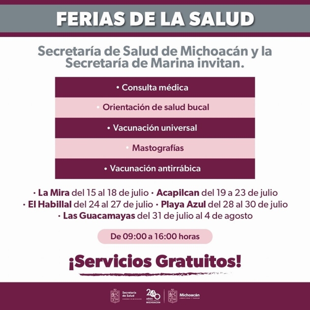 SSM y Semar llevarán servicios de salud a El Habillal, en LC 