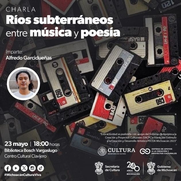 Saborea esta charla sobre música y poesía en la Biblioteca Bosch-Vargaslugo 