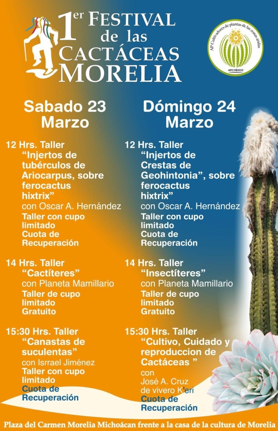 Llega a Morelia el primer Festival de las Cactáceas: SECTUR 