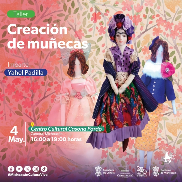 Confecciona tu propia muñeca de tela con este taller de la Secum en Zamora 