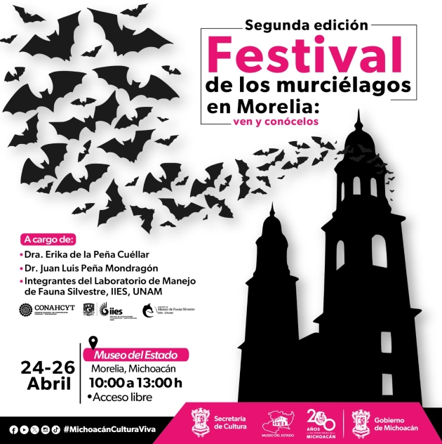 ¿Te gustan los murciélagos? Asiste a este festival en el Museo del Estado 