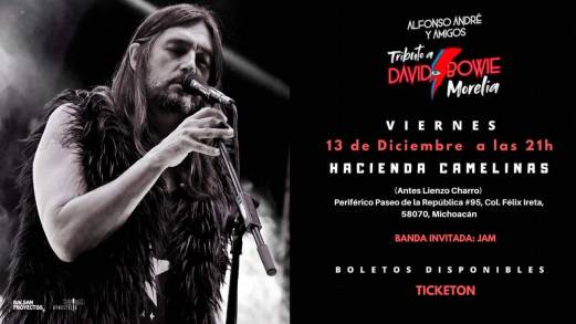 Alfonso André y Amigos Concertarán Tributo a David Bowie en Morelia 