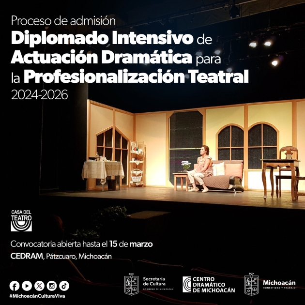 Profesionalízate en actuación con estos diplomados del CEDRAM 