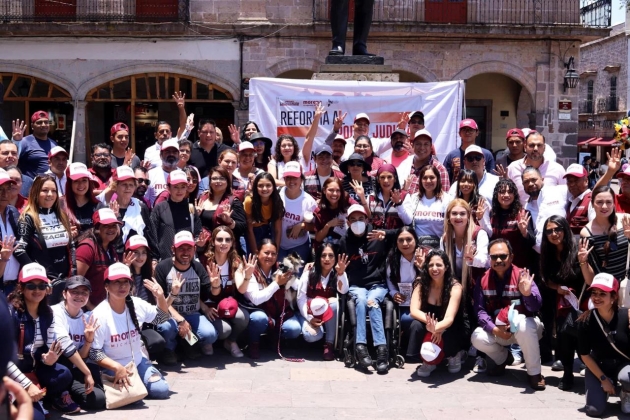 Desde plazas públicas de Michoacán, informamos sobre reforma al Poder Judicial: JP Celis  