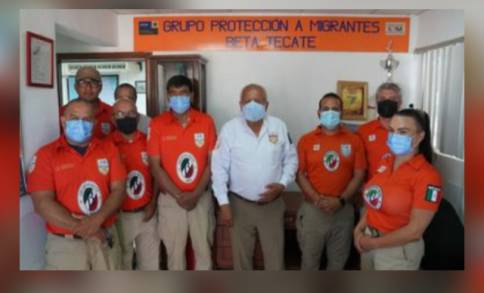 Reconoce Comisionado del Instituto Nacional de Migración a Grupos Beta por labor humanista en región montañosa La Rumorosa 