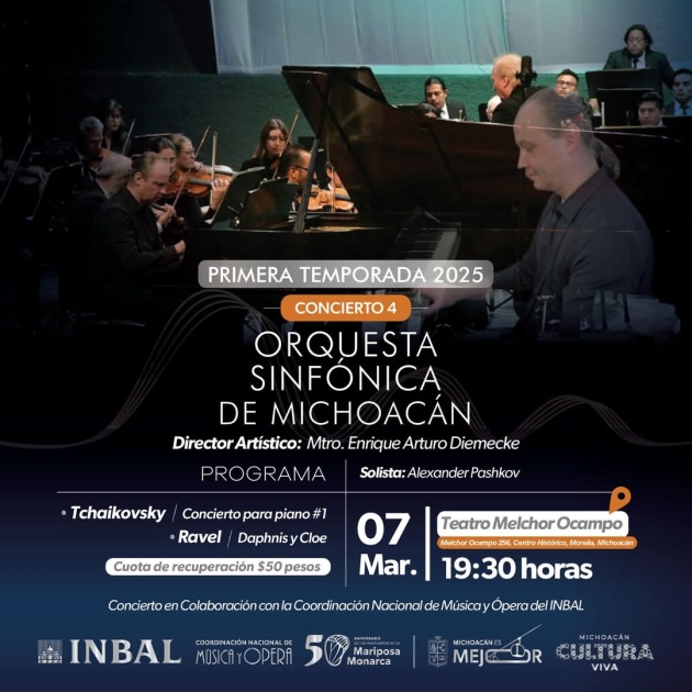 Osidem deslumbrará con Tchaikovsky y Ravel este viernes 