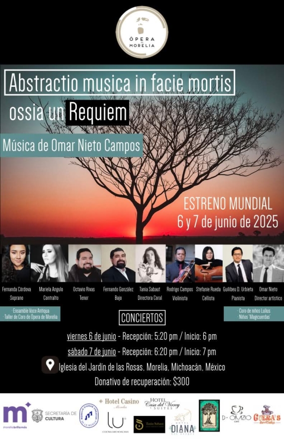 Invita SeCultura Morelia, al estreno del Oratorio Musical de Omar Nieto 