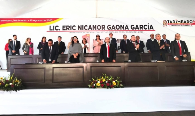 Eric Nicanor Gaona rinde su 1er Informe de Actividades Gubernamentales en su municipio Tarímbaro  