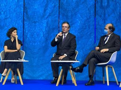 El Canciller Mexicano Marcelo Ebrard Casaubon llama a Líderes Mundiales a Proteger los Océanos 