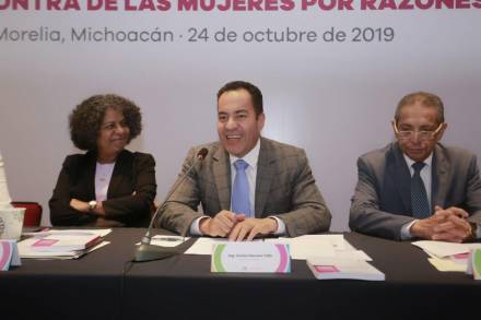 En Michoacán, cero tolerancia a la violencia contra la mujer: Carlos Herrera