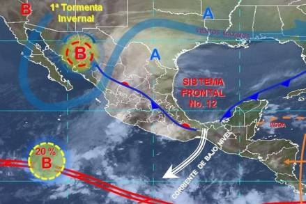 Ante frente frío 12, invita Segob a tomar medidas de previsión y autocuiddo