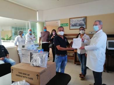 Recibe SSM donación de 30 ventiladores 