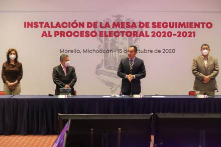 Instalan Mesa de Seguimiento al Proceso Electoral 2020-2021
