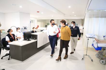 Supervisa Gobernador área COVID-19 del nuevo Hospital Civil de Morelia