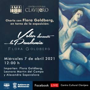 Invitan a charla con la artista Flora Goldberg 