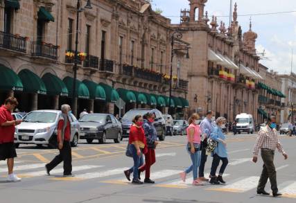 Continúan medidas anti COVID-19 en Morelia 