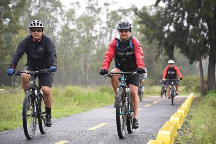 Reparada y lista, la ciclovía Morelia-Pátzcuaro 