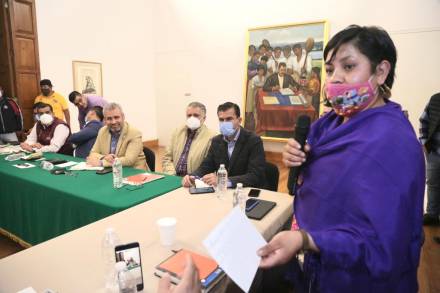 Alfredo Ramírez Bedolla e integrantes del gabinete, atienden necesidades de pueblos indígenas 