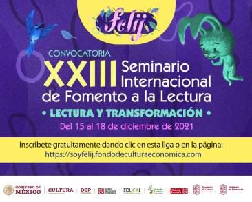 Se Invitan al XXIII Seminario Internacional de Fomento a la Lectura, Lectura y Transformación : SECUM