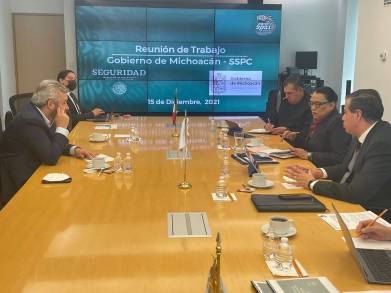 Alfredo Ramírez Bedolla afina con Secretaría de Seguridad federal el trabajo coordinado para preservar la Paz