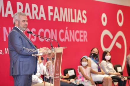 Arranca Alfredo Ramírez Bedolla Programa de Apoyo Universal a Familias de Niñas y Niños con Cáncer 