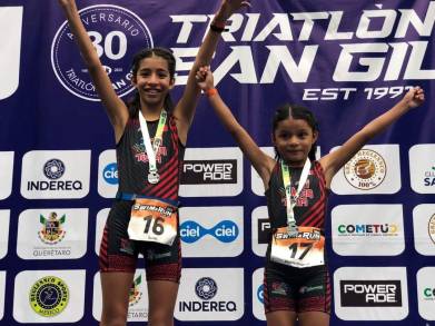 Destaca Academia Triman-IMCUFIDE en XXX edición del Triatlón San Gil 