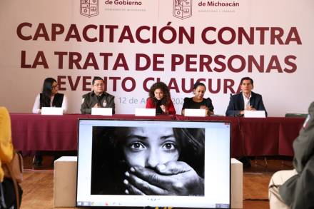 Participa FGE en clausura de Jornadas Contra la Trata de Personas 