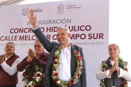 Recibe José Sixto Verduzco 6.5 mdp este año para obra pública en evento encabezado por Alfredo Ramírez  
