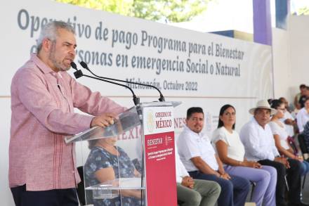 Gobiernos Federal y Estatal inician Entrega de Apoyos a Damnificados por los Sismos 