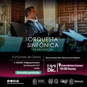 OSIDEM Concertará  la Ã“pera Don Giovanni de Mozart 