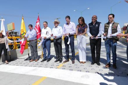 Inaugura Alfonso Martínez puente Siervo de la Nación 