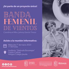 Invita Secum a ser parte de la Banda Femenil de Vientos 