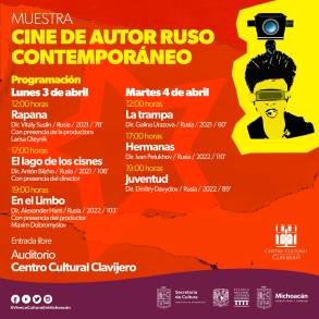 Llega muestra de cine ruso al Centro Cultural Clavijero 