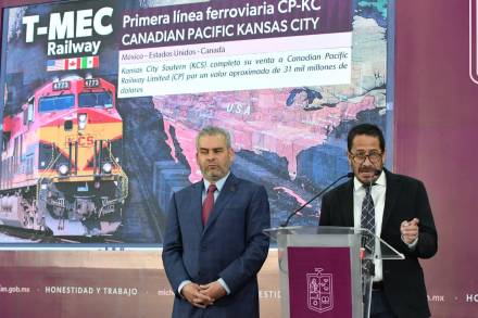 Operación del tren Canadian Pacific Kansas City consolida a Lázaro Cárdenas como el Puerto del T-MEC 