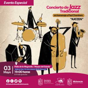  Rendirán homenaje al músico Paul Chambers, en el Museo del Estado de Michoacán 