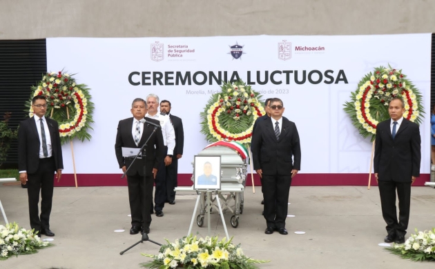 Con ceremonia luctuosa, despedimos a elementos caídos en cumplimiento del deber: SSP 