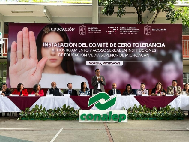 Conalep Michoacán promueve espacios seguros contra el acoso sexual 