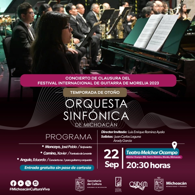 OSIDEN cerrará el Festival Internacional de Guitarra de Morelia 