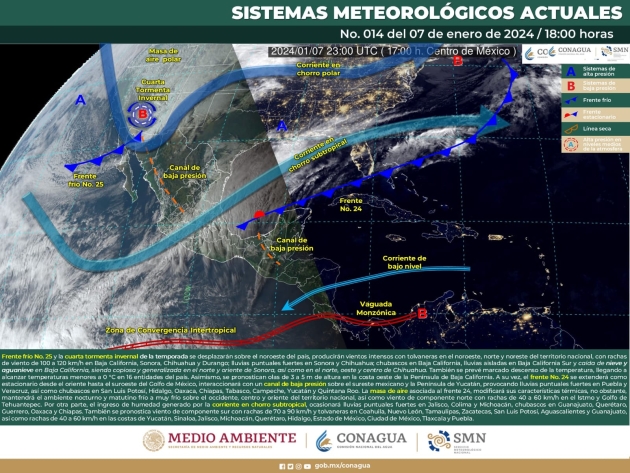 Se prevén temperaturas mínimas de hasta 0 °C en Michoacán: PC 
