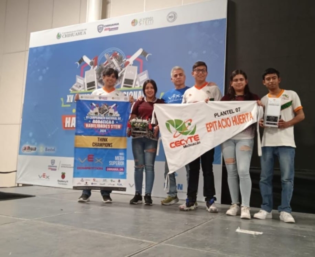 Estudiantes del Cecytem campeones nacionales de Programación, se van al mundial de Robótica 