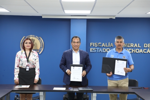 Signa Fiscalía General convenio de colaboración con el Instituto Universitario Morelos 