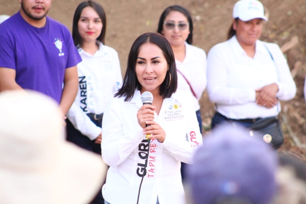 En Ocampo vamos a servir con el corazón y a ganar con Amado Gómez: Gloria Tapia 