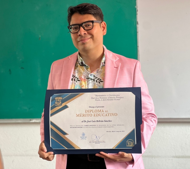 Educar es un acto de amor, reflexiona José Luis Beltrán, destacado maestro michoacano 
