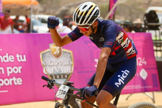 Pedalista uruapense otorga la medalla 30 a Michoacán en Nacionales Conade 2024 