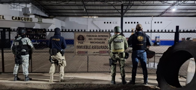 En cateo interinstitucional ejecutado en La Ruana, fueron asegurados más de 600 kilos de metanfetamina 