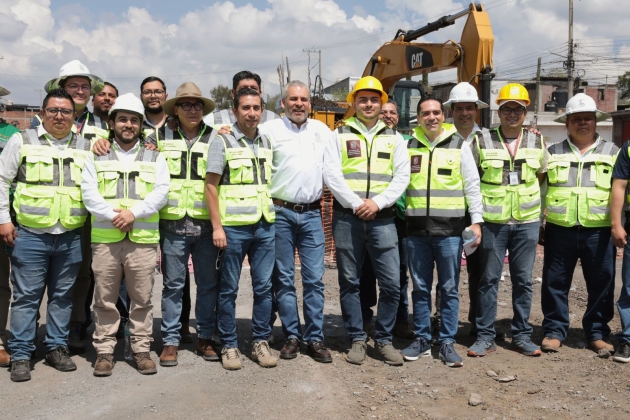 Supervisa Ramírez Bedolla avance del paso superior vehicular de Villas del Pedregal 